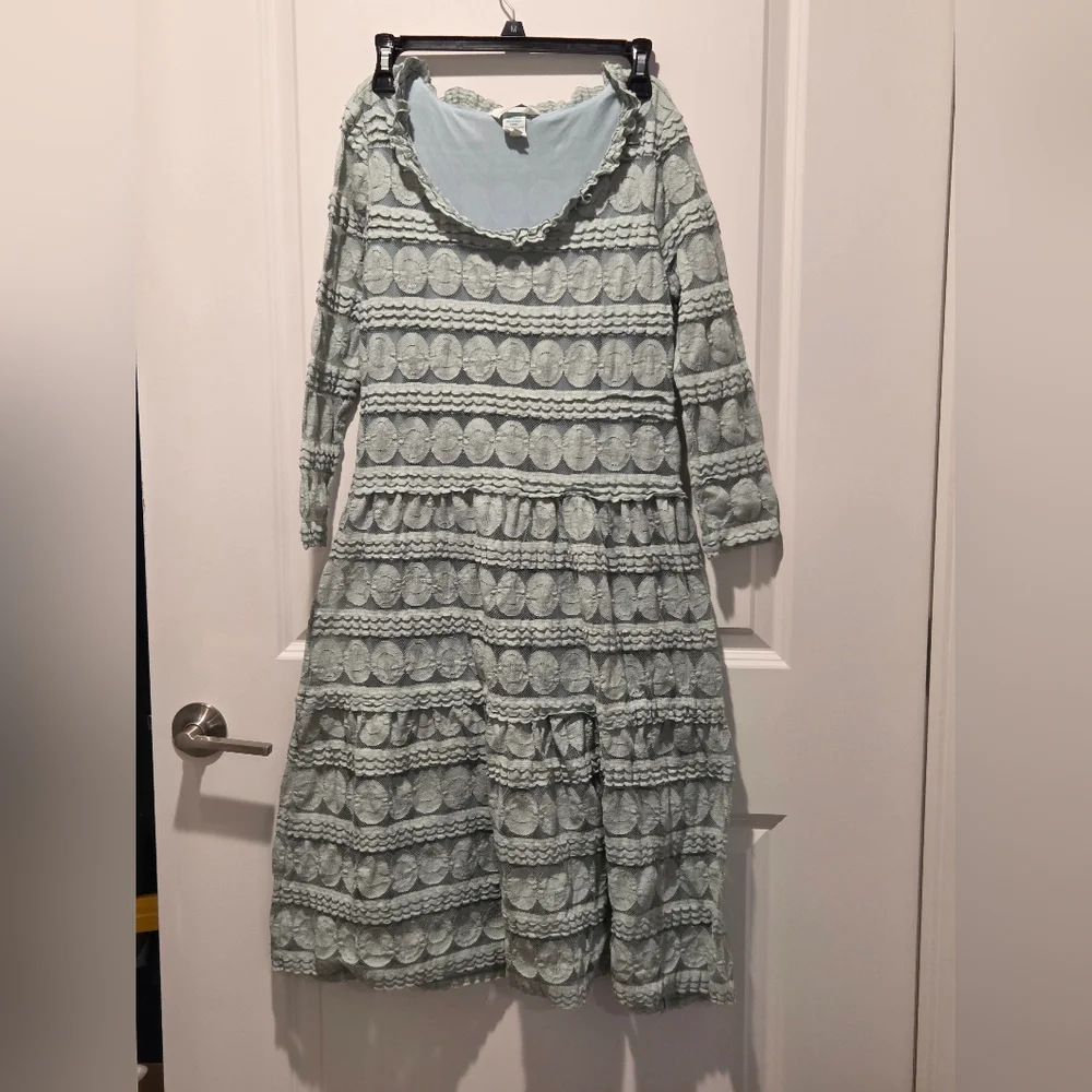 Sundance Soft Blue Lace Dress - Picture 1 of 3